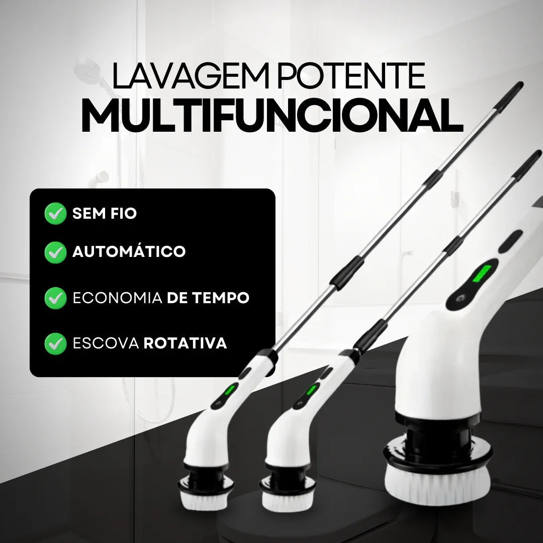 Mop Turbo Clean - 9 BRINDES DE LIMPEZAS INCLUSO