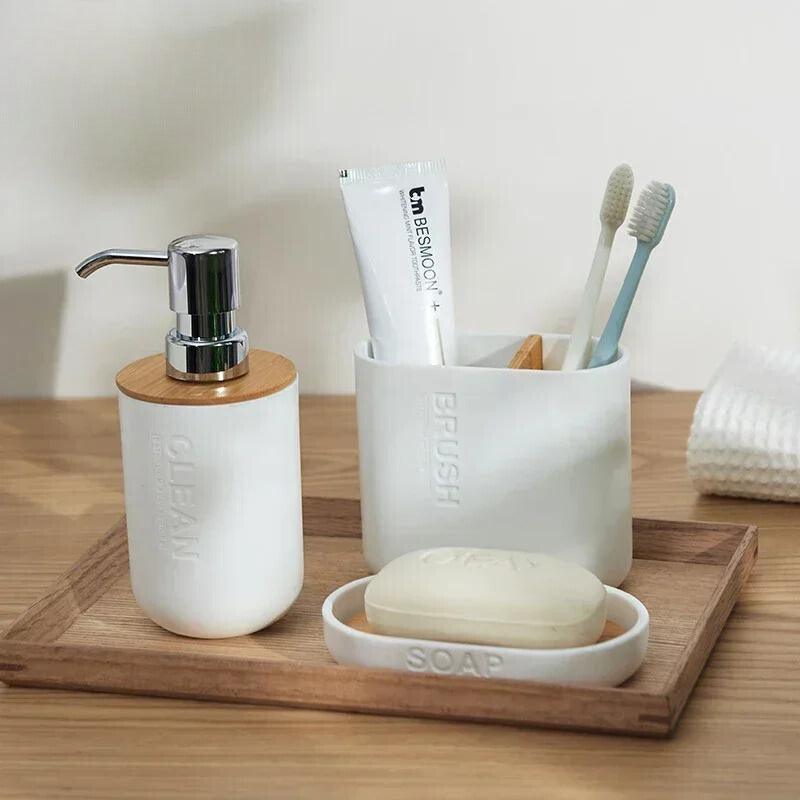 Kit para Banheiro Bambu