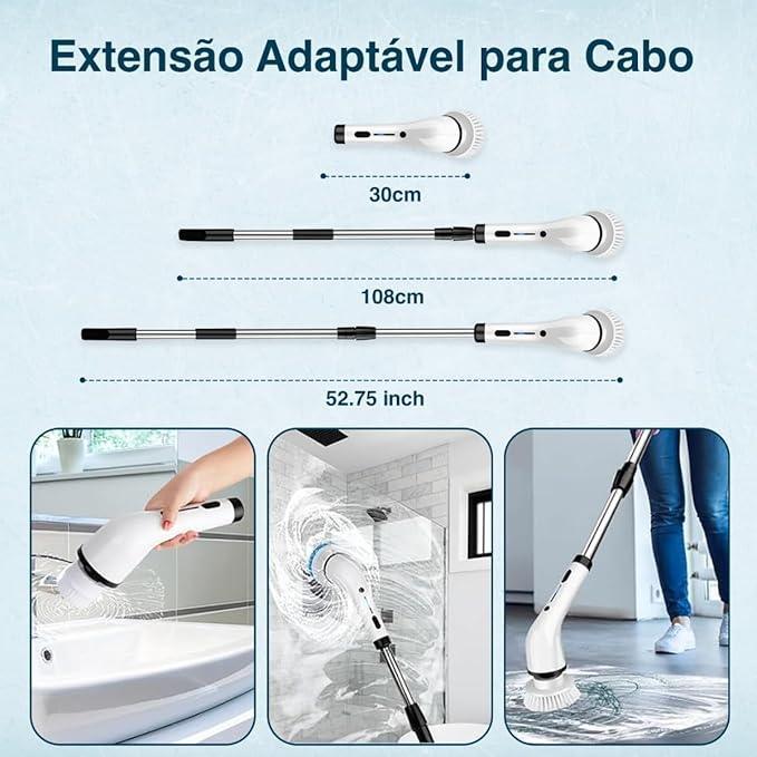 Mop Turbo Clean - 9 BRINDES DE LIMPEZAS INCLUSO