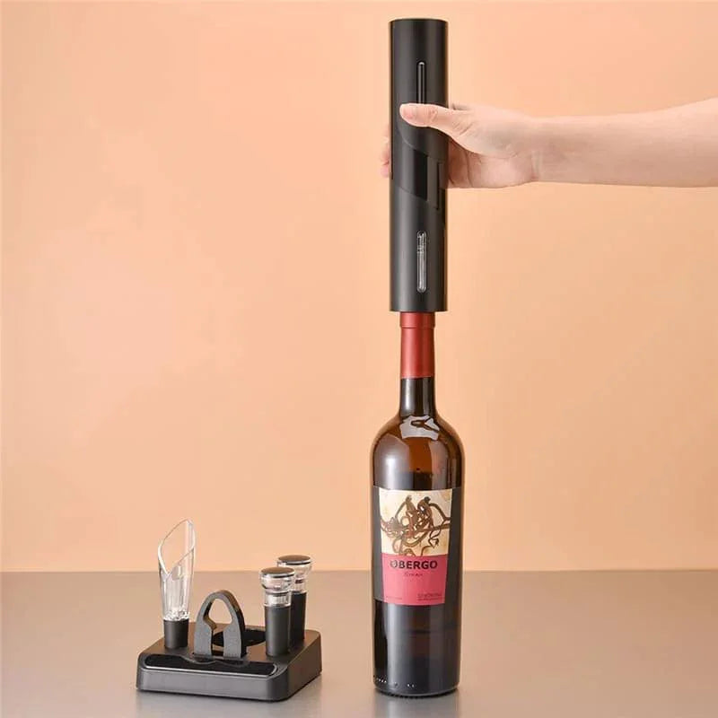 Abridor de Vinho Elétrico Automático com Carregamento USB OnePress