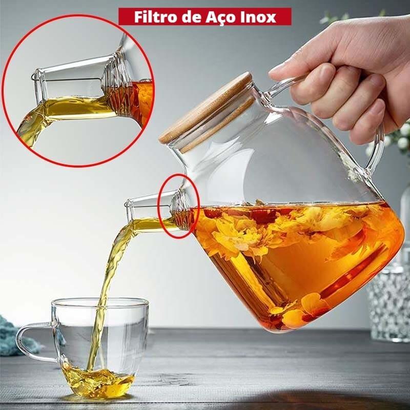 Chaleira de Vidro Borossilicato