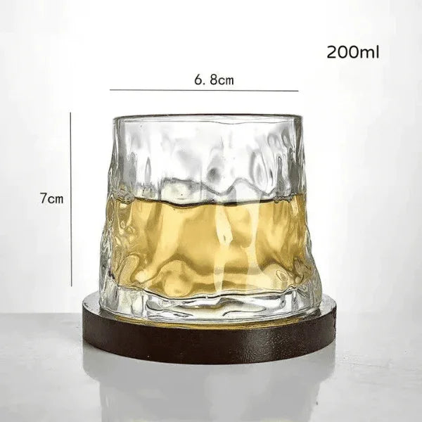 Copo de Cristal para Whisky com Base Rotativa – Bar em Casa