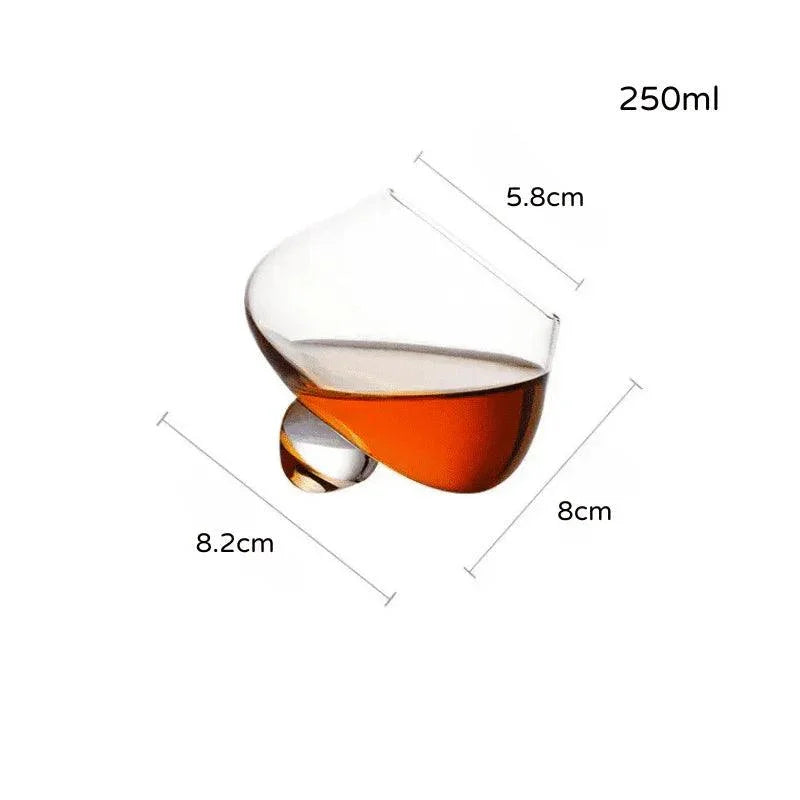 Copo Cristal Barriga – Base Rotativa