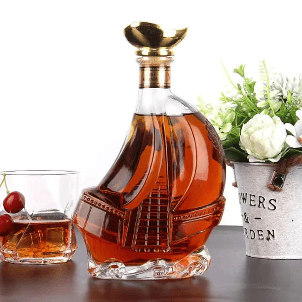 Decanter de Vinho Whisky Vidro Caravela