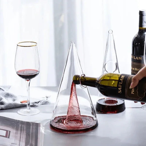 Decanter de Vinho Whisky Vidro Pirâmide
