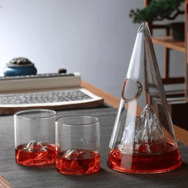 Decanter de Vinho Whisky Vidro Pirâmide