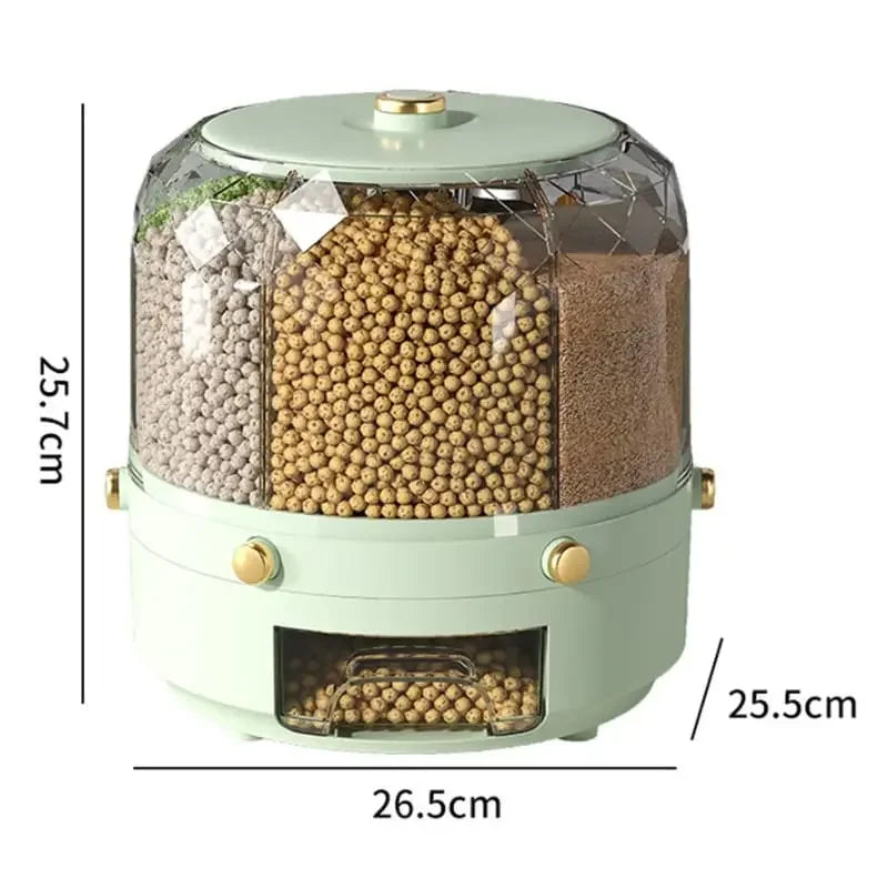 Dispensador Porta Alimentos e Cereais Giratório