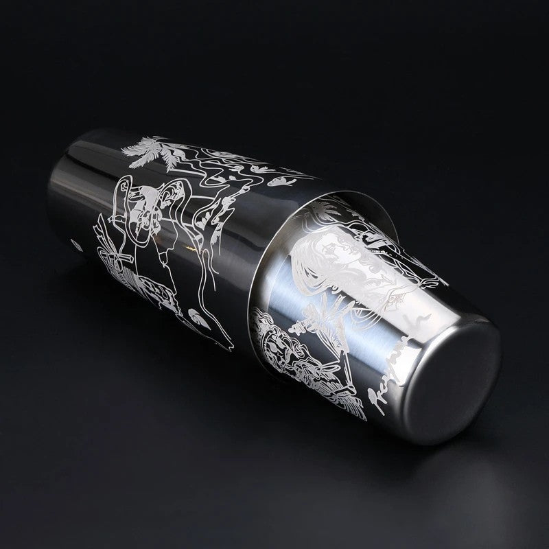 Coqueteleira de Inox Premium Boston Lux – Cocktail Shaker Profissional 550ml