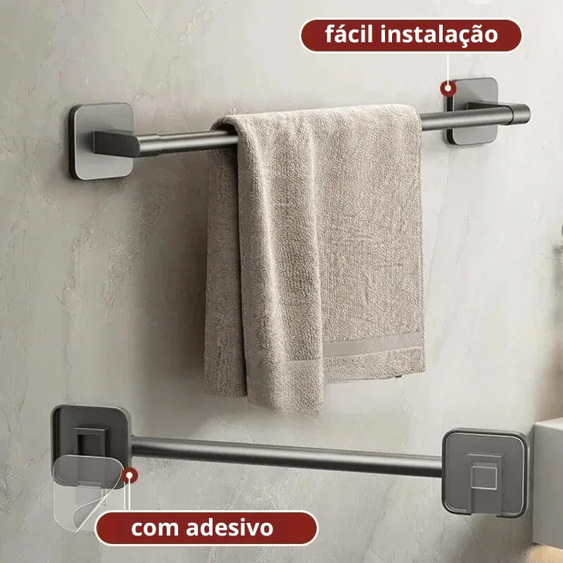Toalheiro com Adesivo de Colagem