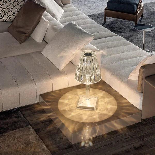 Lâmpada de Mesa Diamante LED Sem Fio