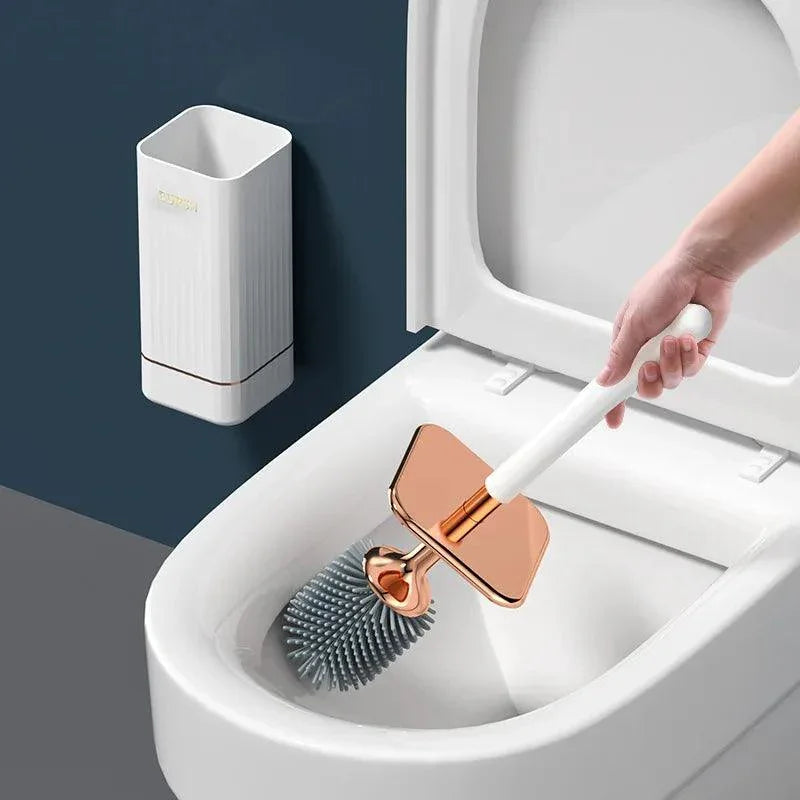 Escova Sanitária de Silicone com Suporte