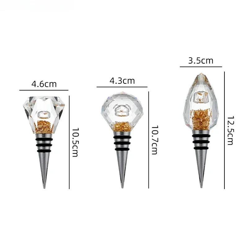 Rolha de Cristal Luxo para Vinhos & Champagne – Edição Premium