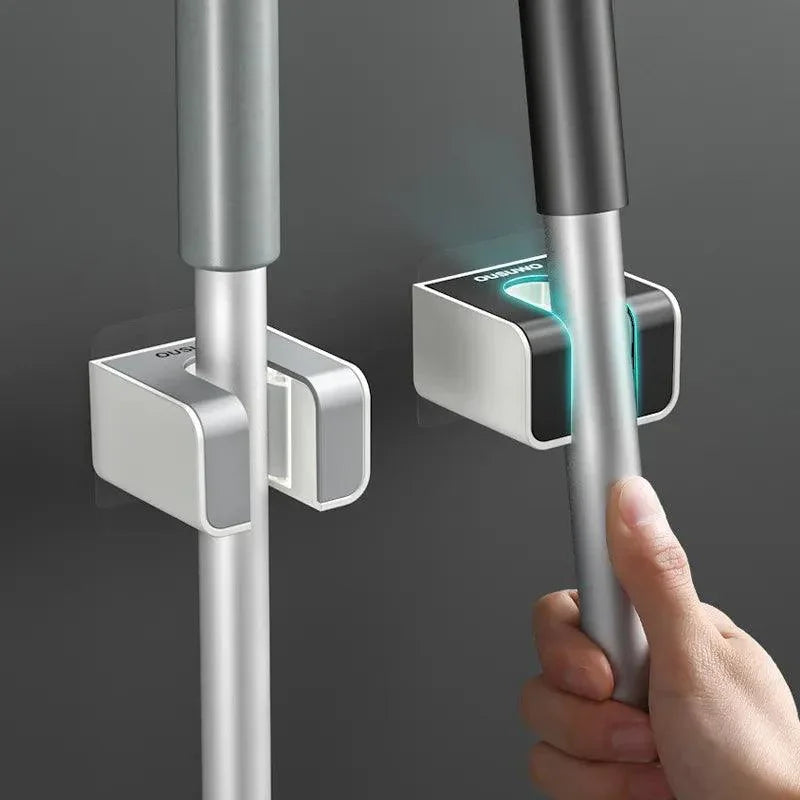 Suporte de Vassoura e Rodo com Adesivo de Colagem