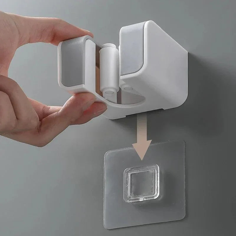 Suporte de Vassoura e Rodo com Adesivo de Colagem