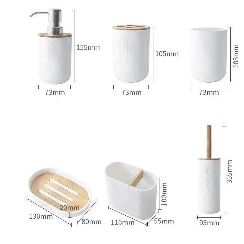 Kit para Banheiro Bambu