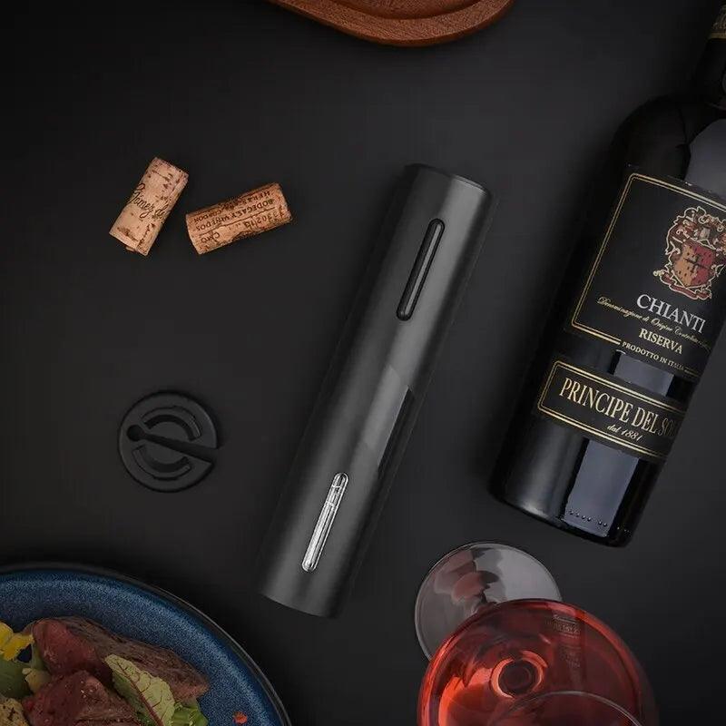 Abridor de Vinho Elétrico Automático com Carregamento USB OnePress