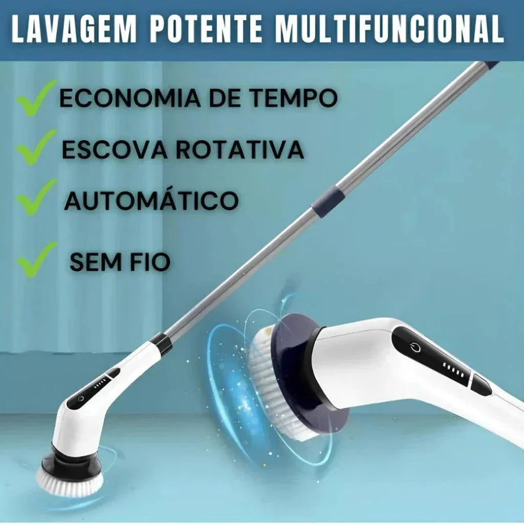 Mop Turbo Clean - 9 BRINDES DE LIMPEZAS INCLUSO