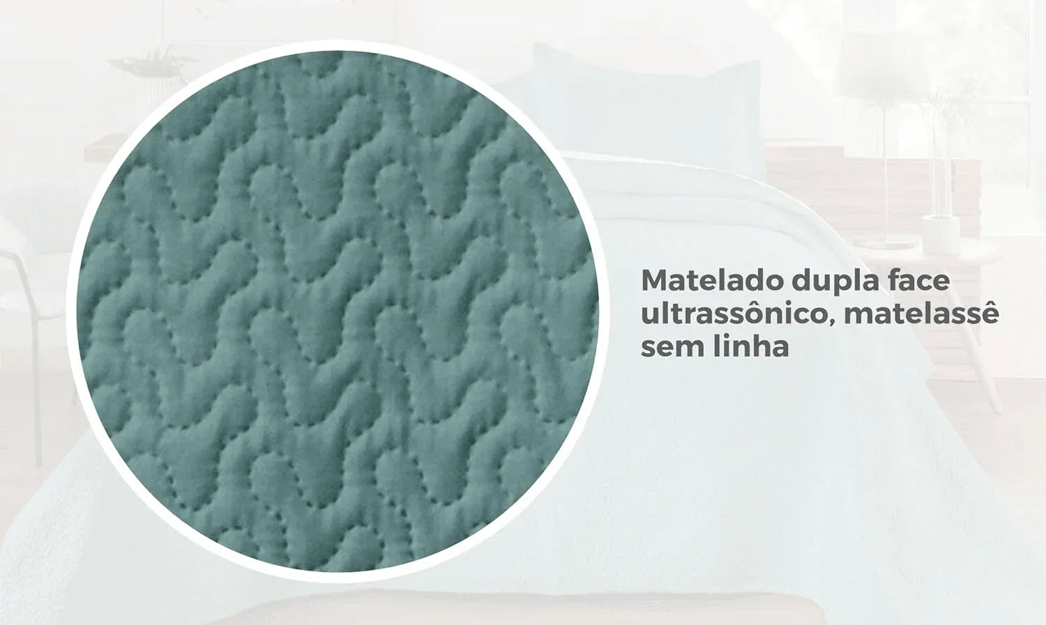 Kit Colcha de Cama Verde