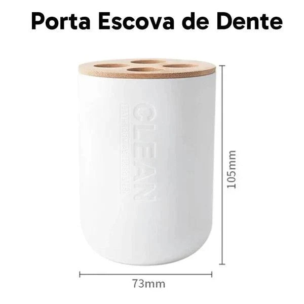 Kit para Banheiro Bambu