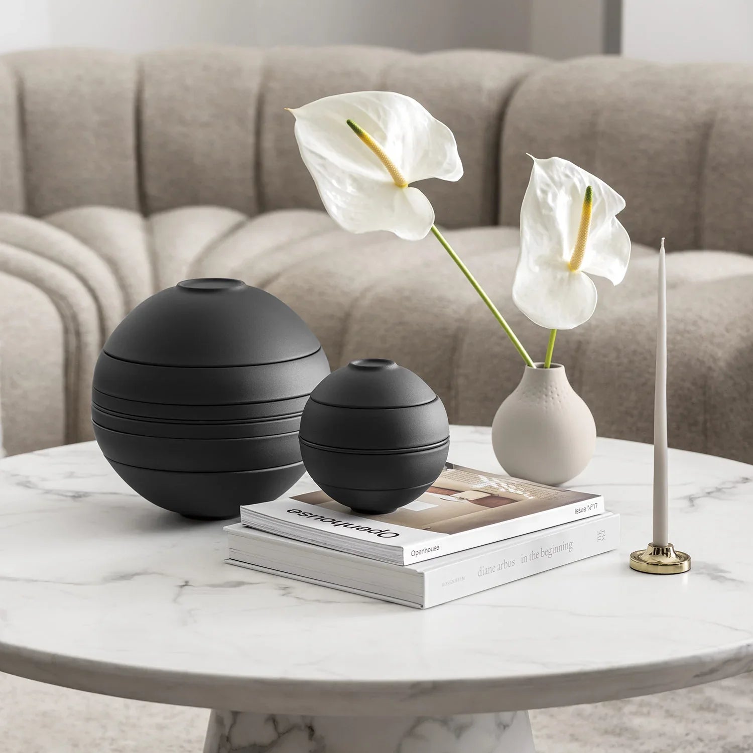 Conjunto Jantar para 2 Pessoas - La Boule 7 Peças Preto