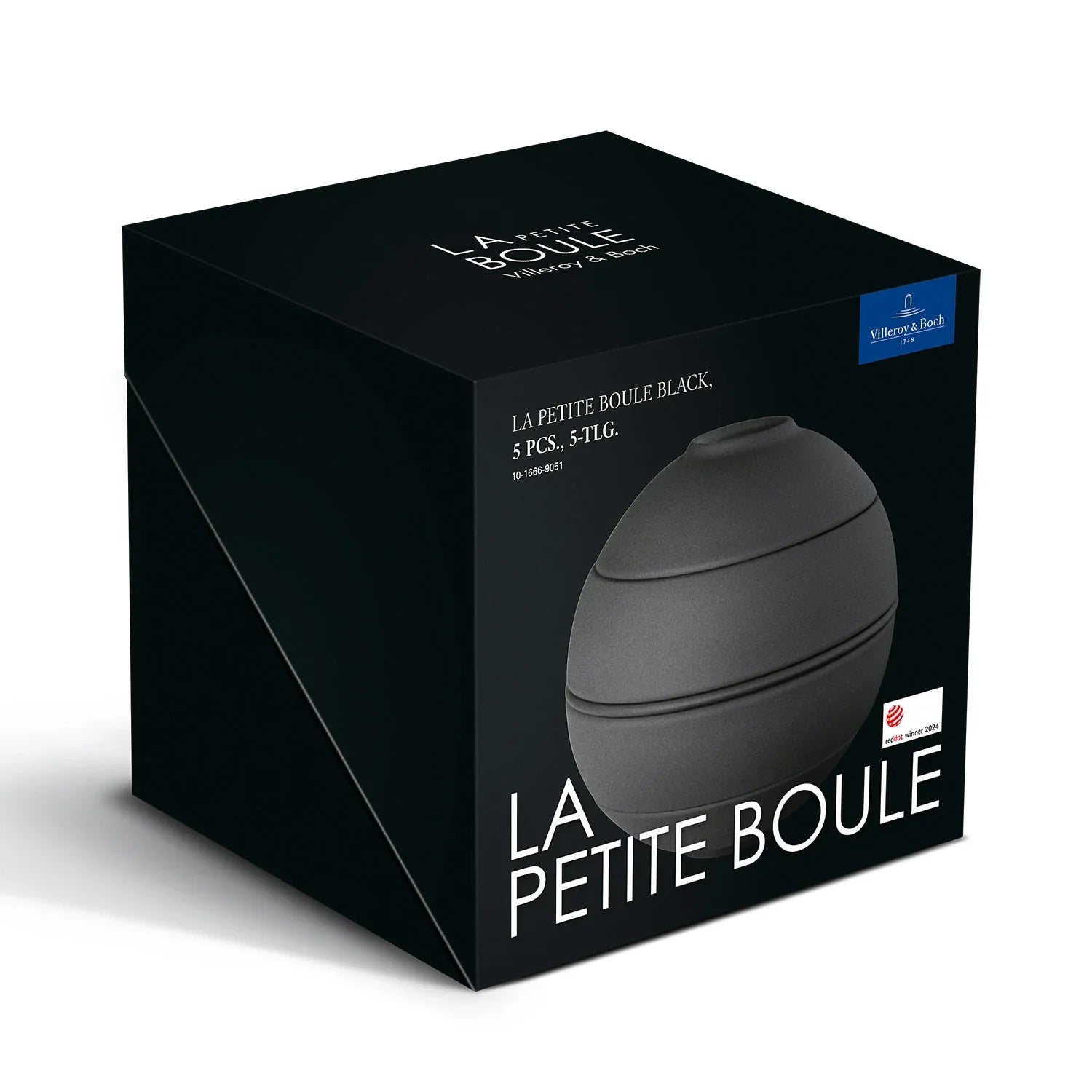 Conjunto Jantar para 2 Pessoas - La Boule 7 Peças Preto