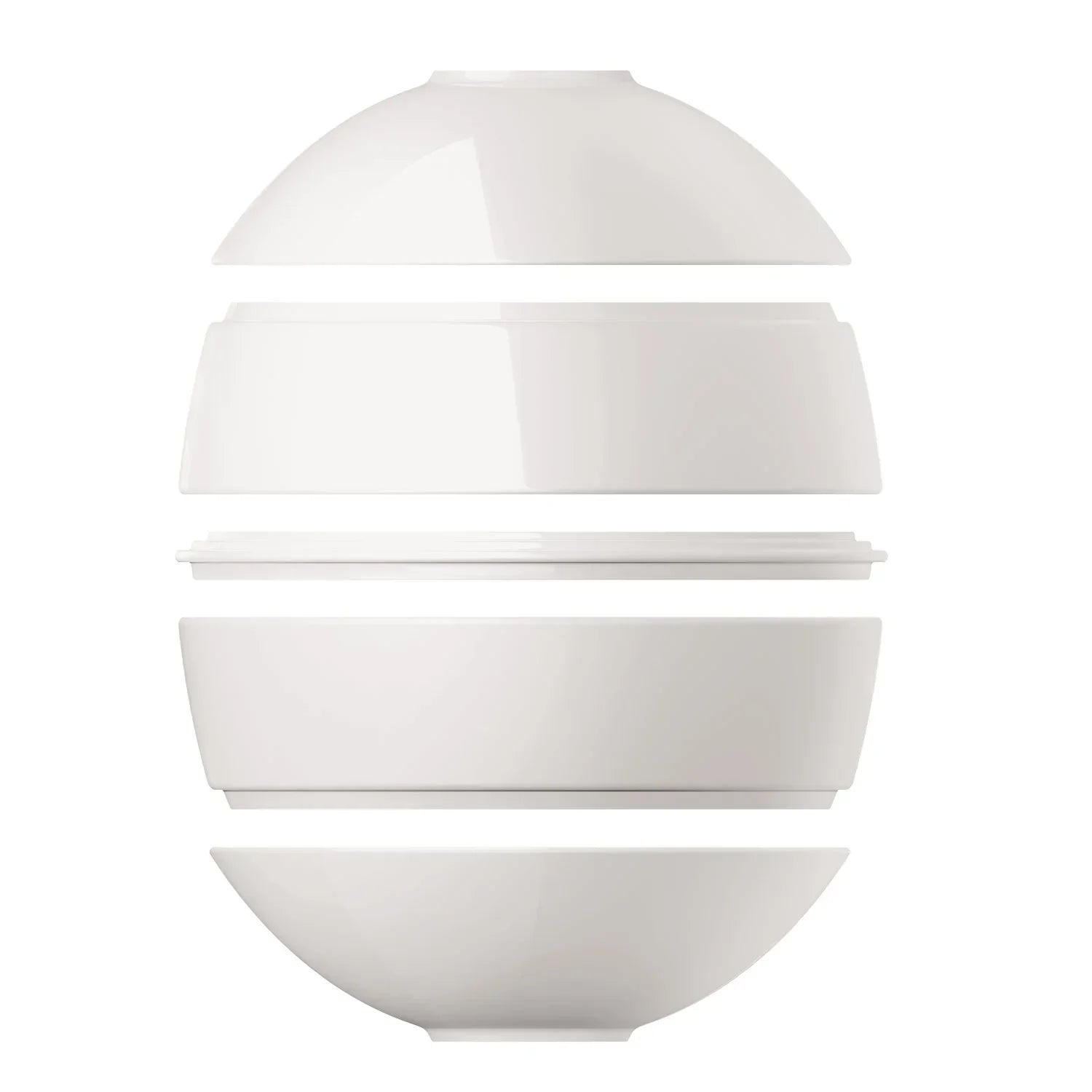 Conjunto de Jantar para 2 Pessoas - La Boule 7 Peças Branco