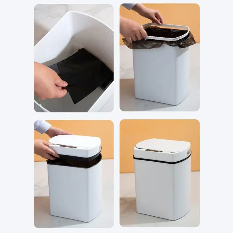 Lixeira para Banheiro e Cozinha Automática com Sensor