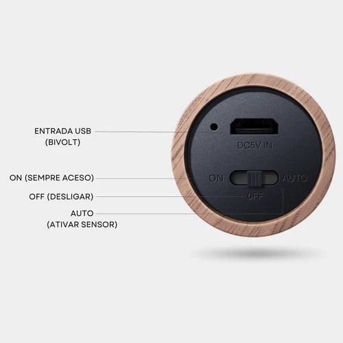 Luminária LED com Sensor de Movimento