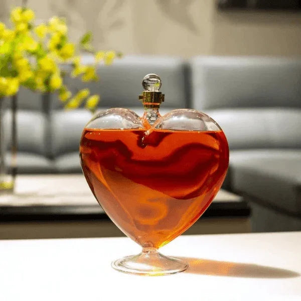 Decanter Coração Vidro Home Bar