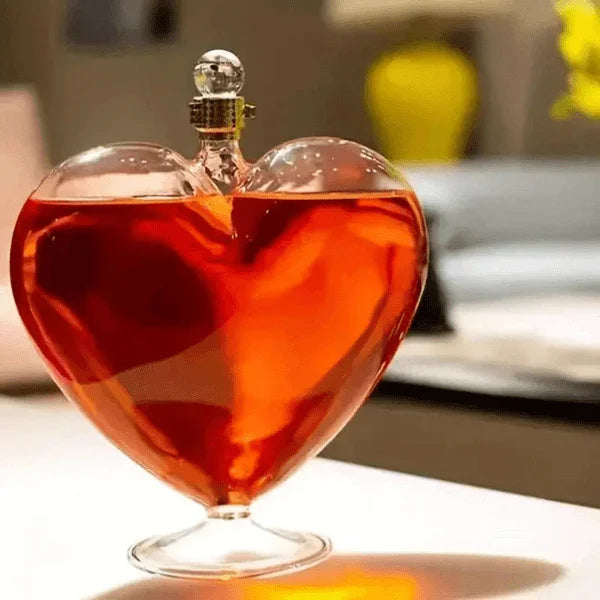 Decanter Coração Vidro Home Bar