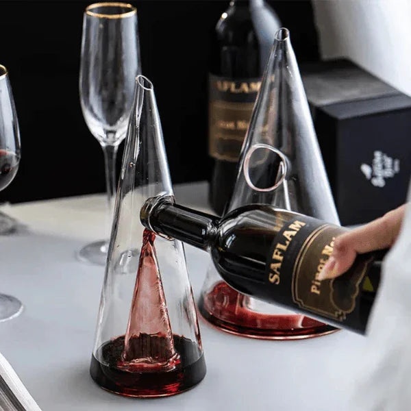 Decanter de Vinho Whisky Vidro Pirâmide