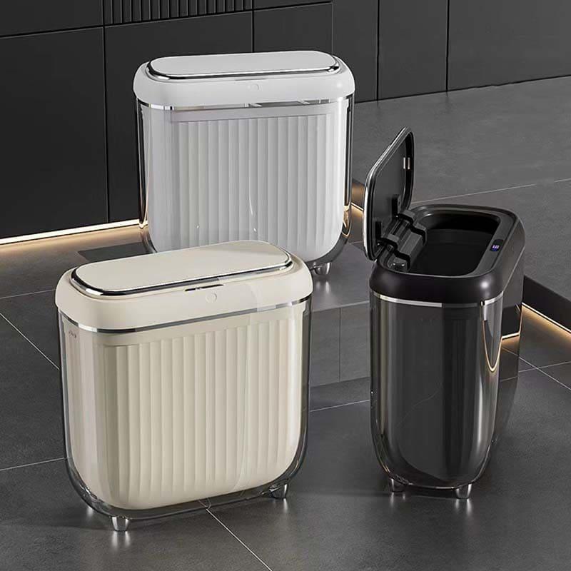 Lixeira para Banheiro e Cozinha Acrílico Automática com Sensor