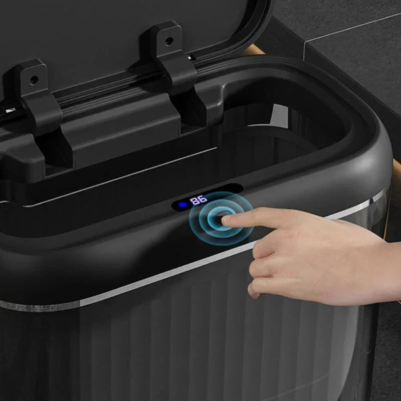 Lixeira para Banheiro e Cozinha Acrílico Automática com Sensor