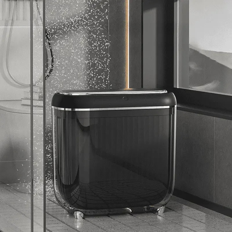Lixeira para Banheiro e Cozinha Acrílico Automática com Sensor