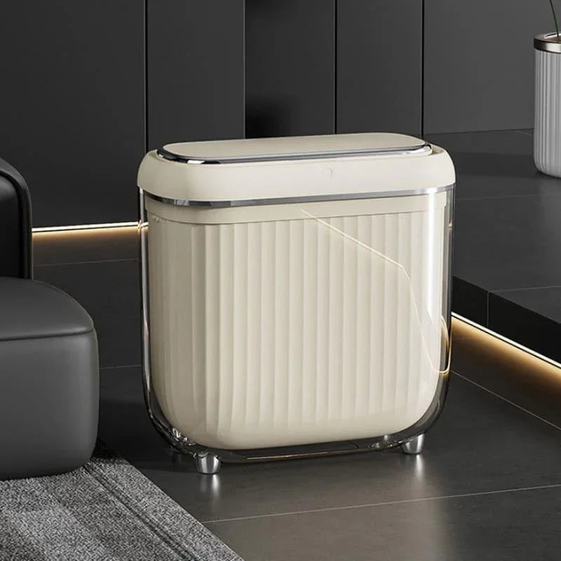 Lixeira para Banheiro e Cozinha Acrílico Automática com Sensor