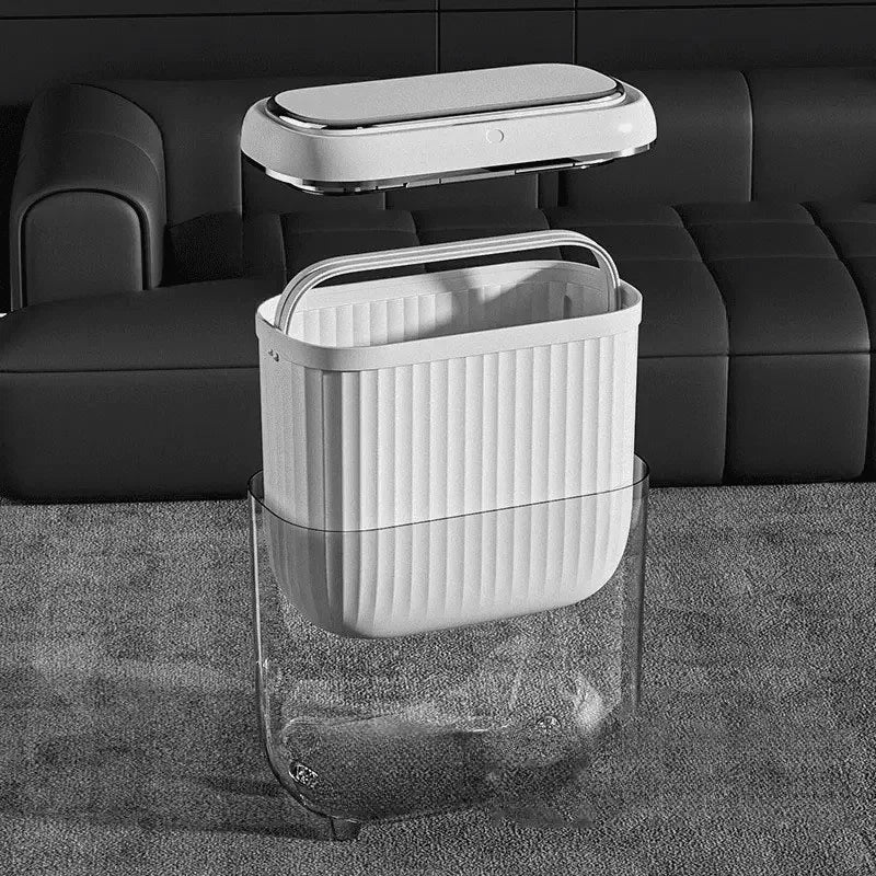 Lixeira para Banheiro e Cozinha Acrílico Automática com Sensor