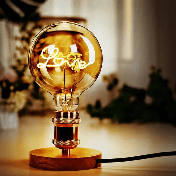 Luminária de Mesa Vintage Love