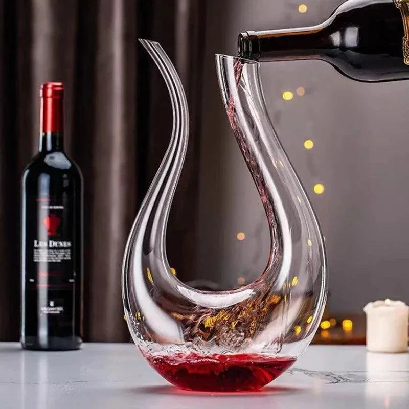 Decantador de Vinho de Cristal