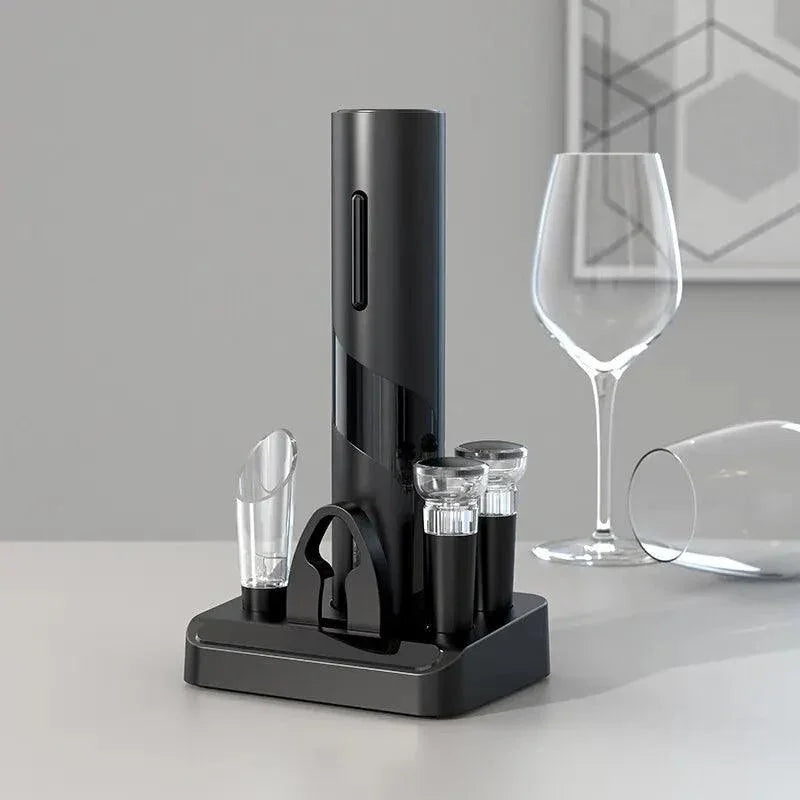 Abridor de Vinho Elétrico Automático com Carregamento USB OnePress