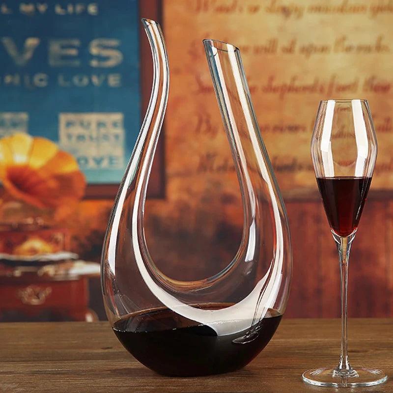 Decantador de Vinho de Cristal