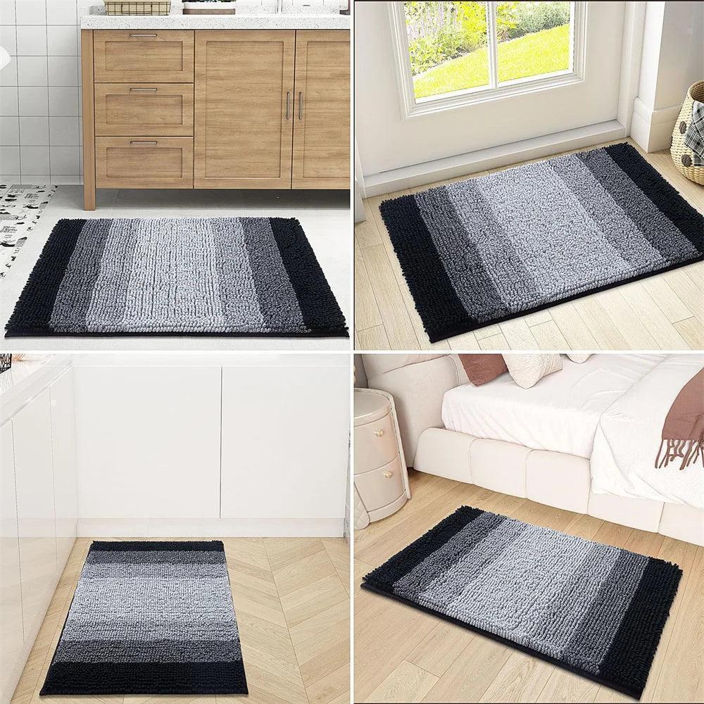 Tapete de Banheiro Listrado Antiderrapante