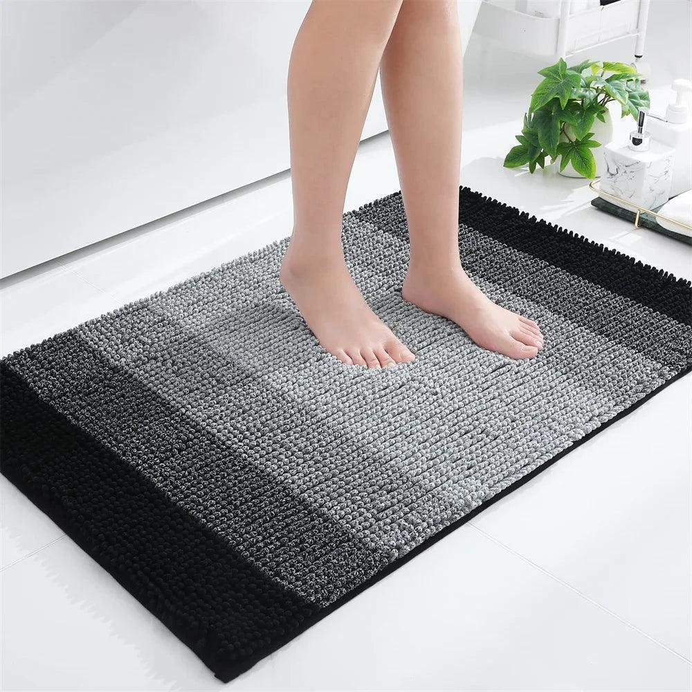 Tapete de Banheiro Listrado Antiderrapante