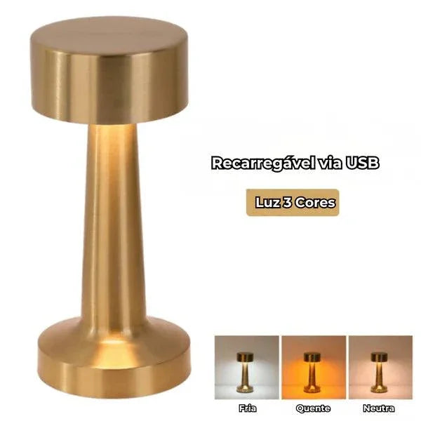 Lâmpada de Mesa Retrô